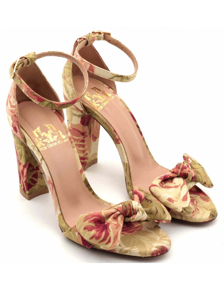 Amaryllis Floral Sandal With Bow