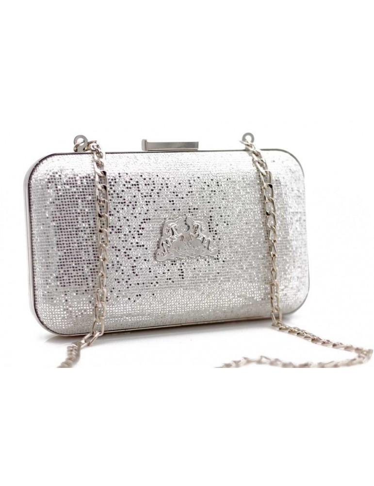 Silver Glitter Pu Leather Tassels Clutch Bag With Chain Trendy Luxury Bling  Crossbody Shoulder Handbags And Purse Mini Bags  TD Mercado